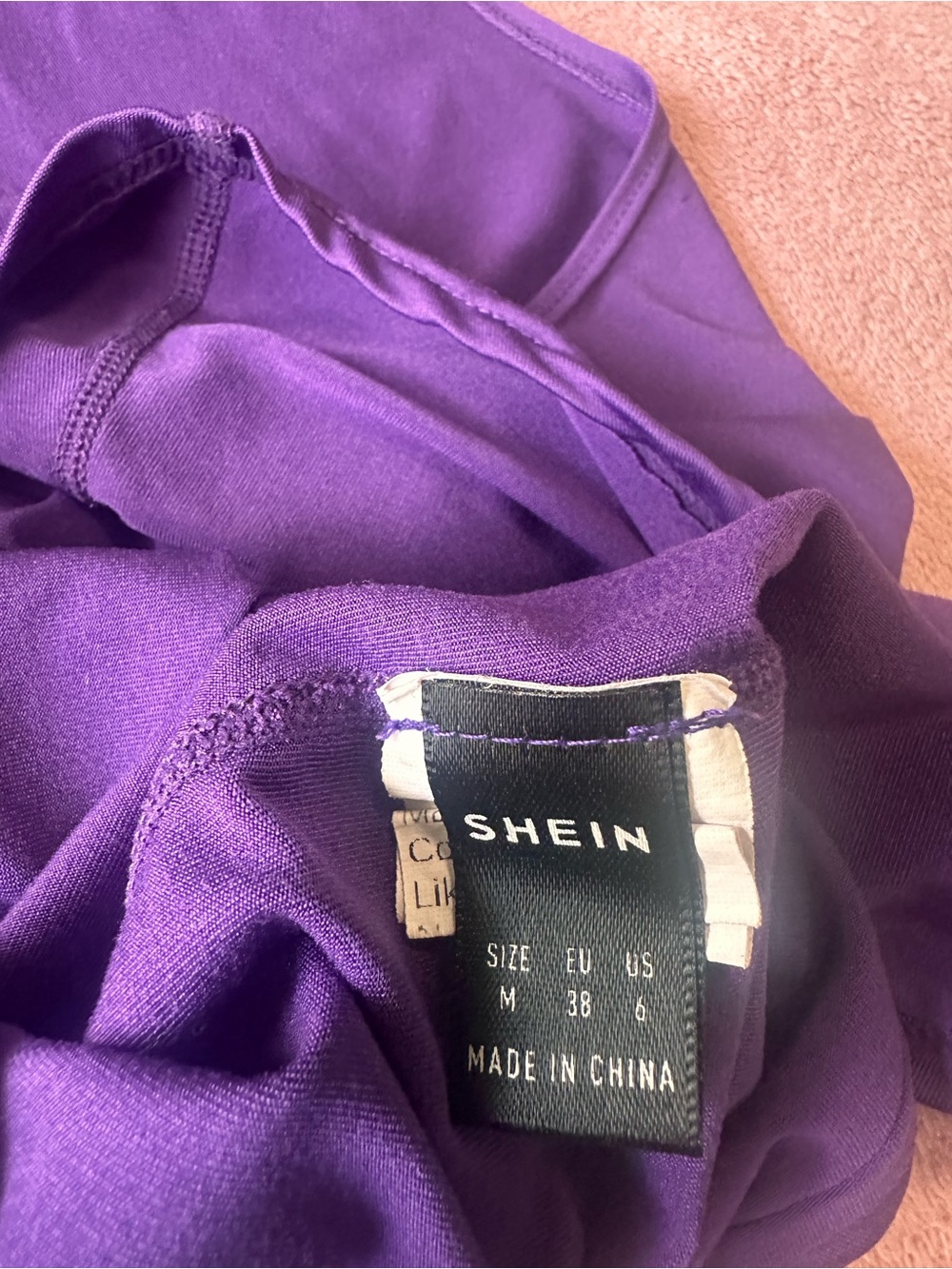 SHEIN Purple Racerback Tank Top - Picture 3 of 3